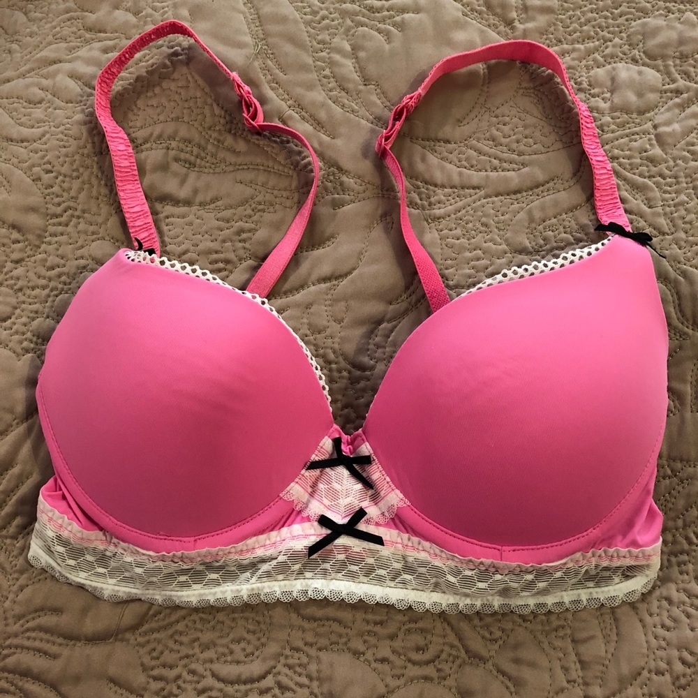 Pink Betsy Johnson Bra
